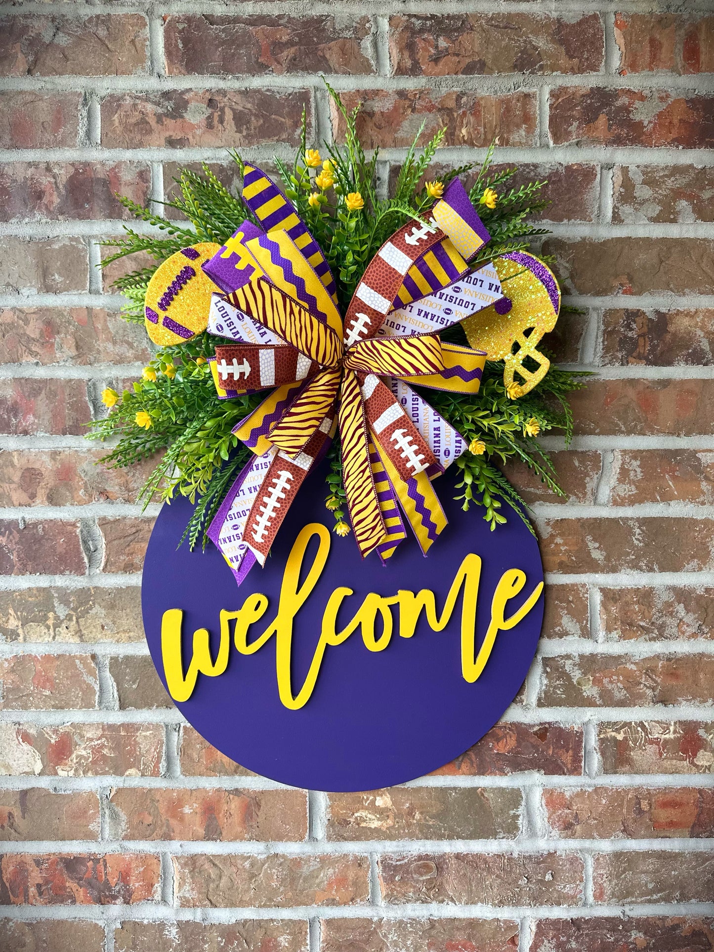 LSU fans door hanger