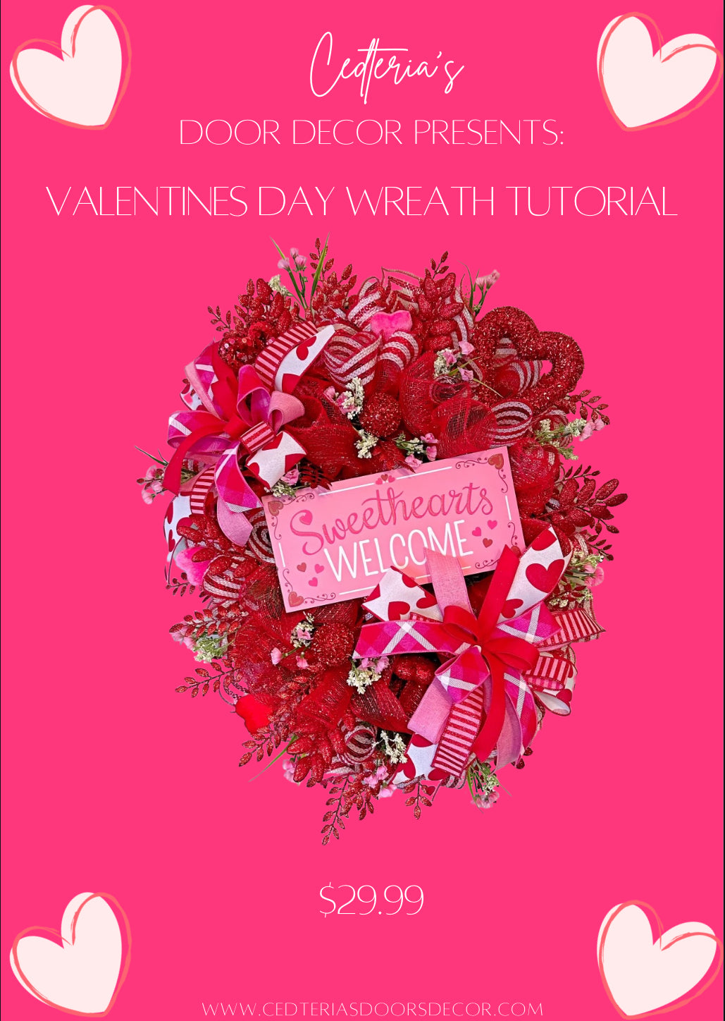 Valentines Day Wreath Tutorial