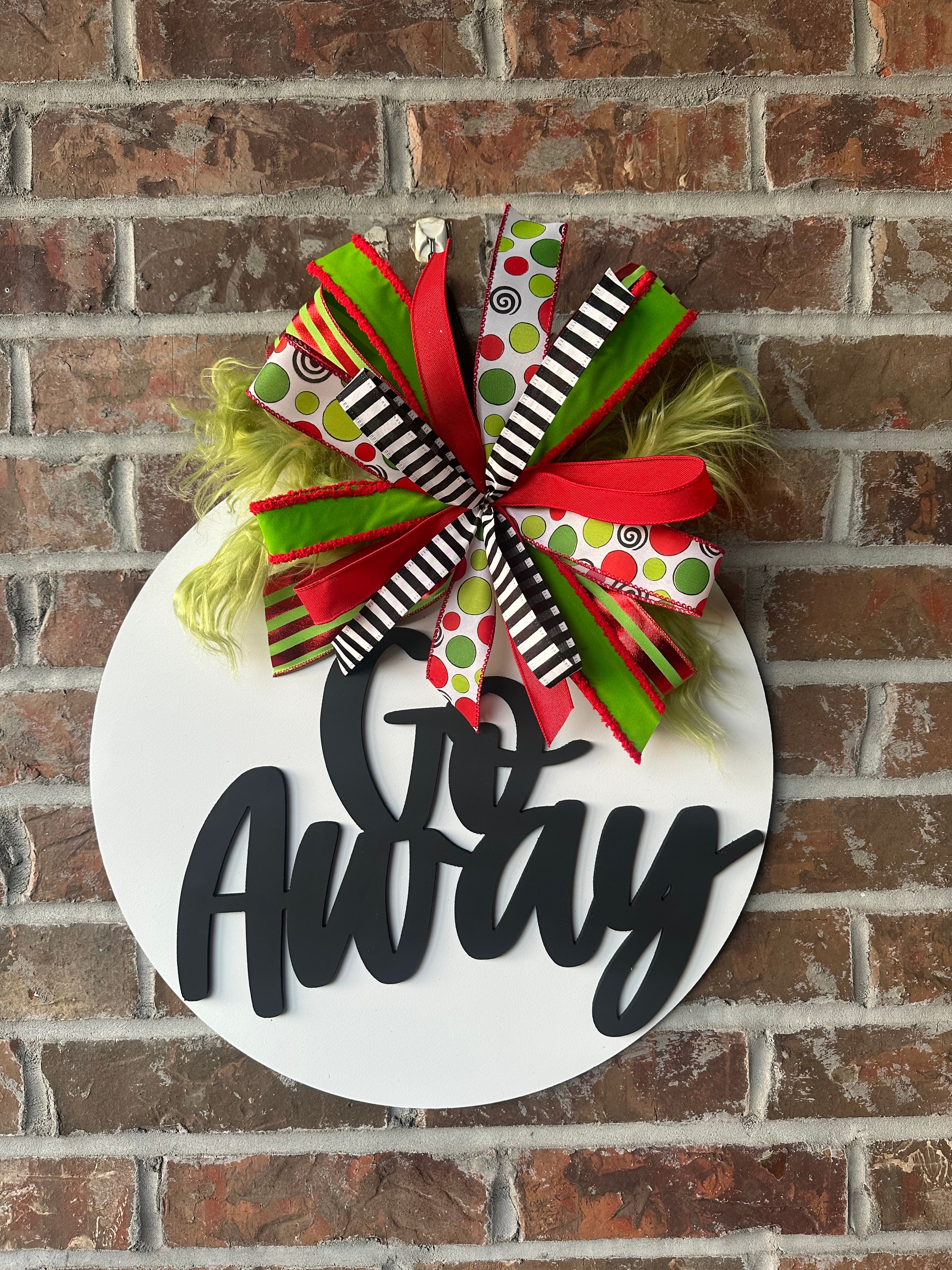 “GO Away” 3D Door Hanger