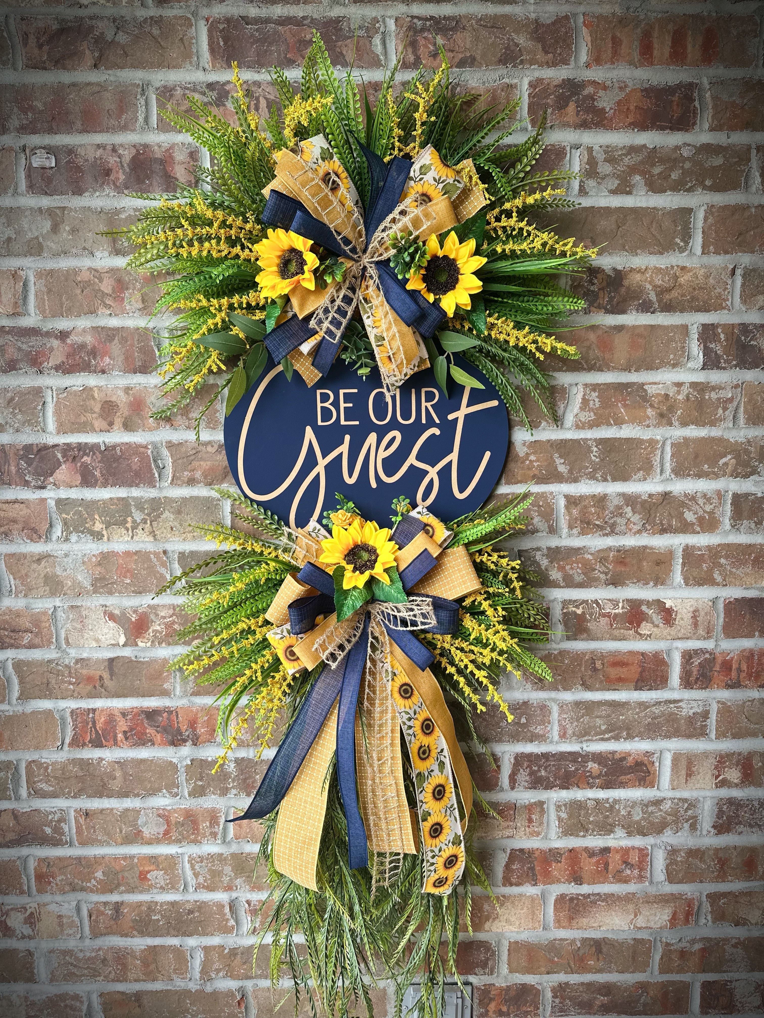 Be Our Guest Navy Wreath
