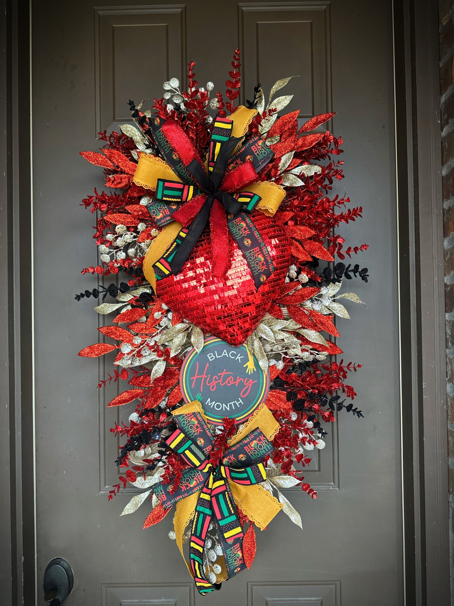 Love of Black History wreath