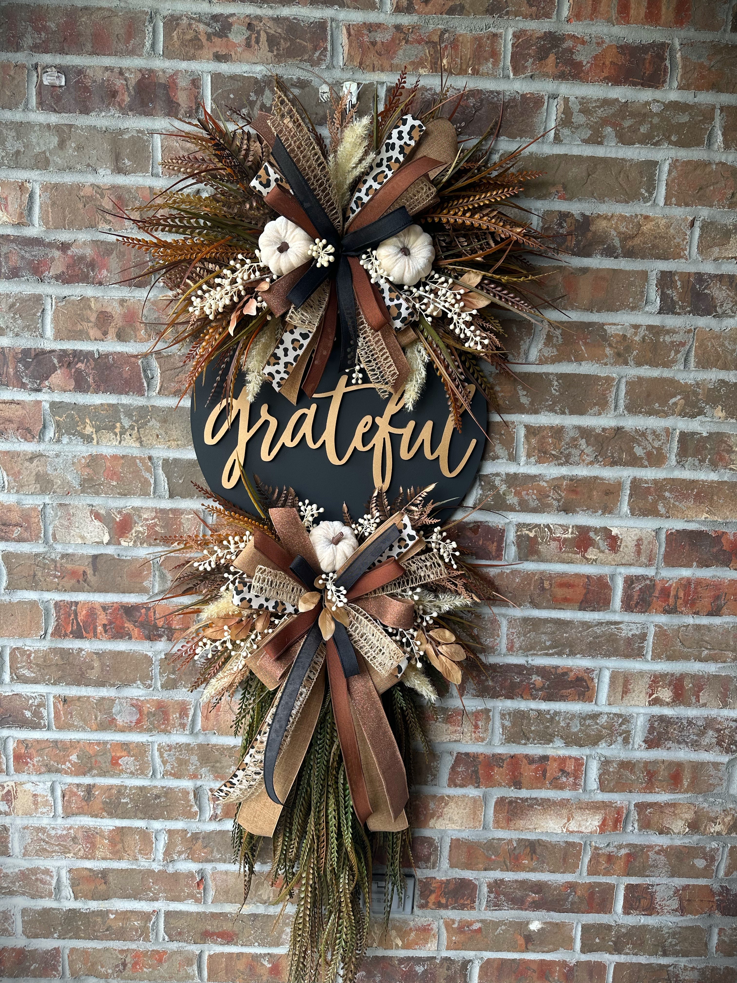 Rustic Luxe Grateful Wreath