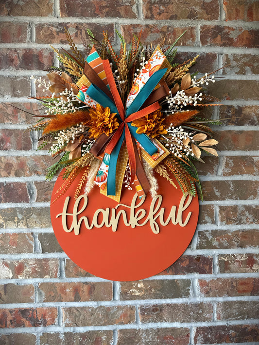 Autumn Thankful Door Hanger