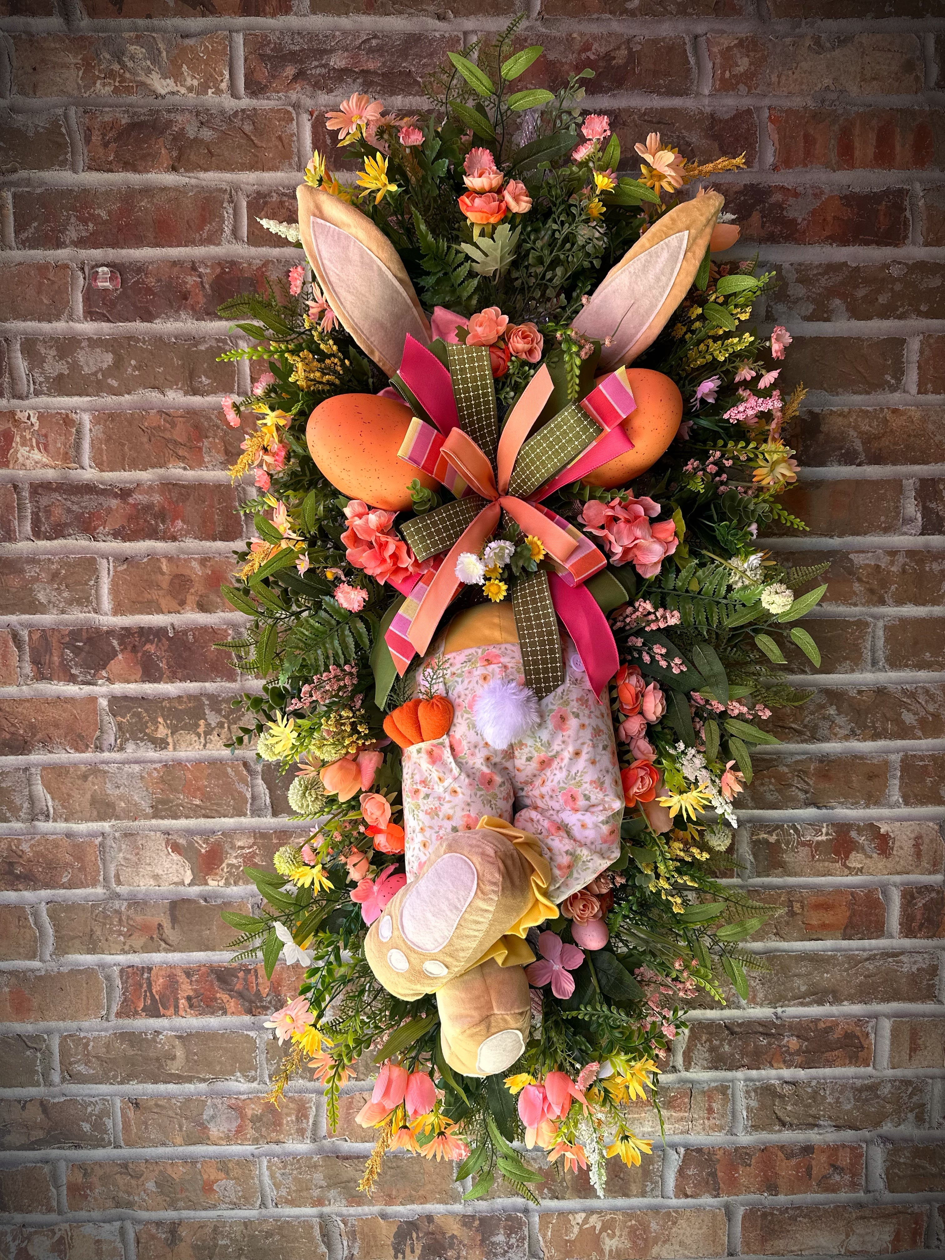 Hoppy Easter Bunny Butt Swag