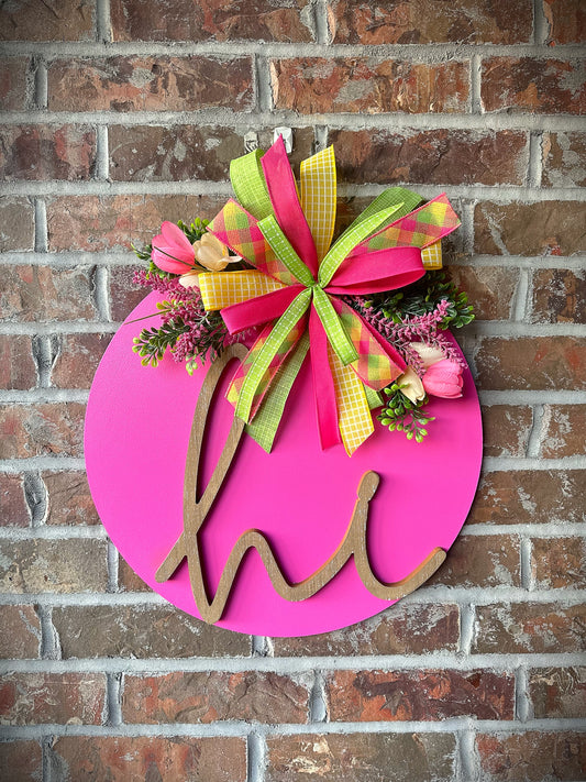 3D hi door hanger