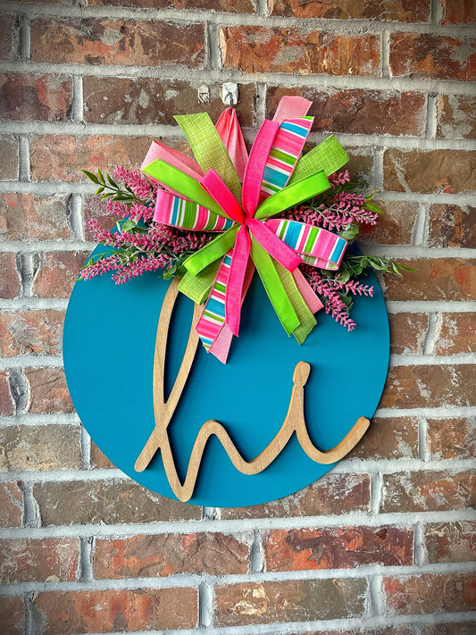3D hi door hanger
