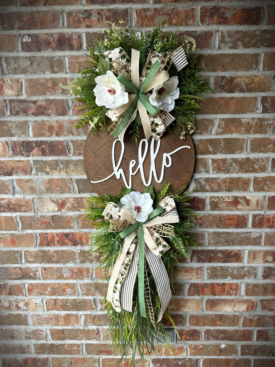 3D Magnolia Wreath