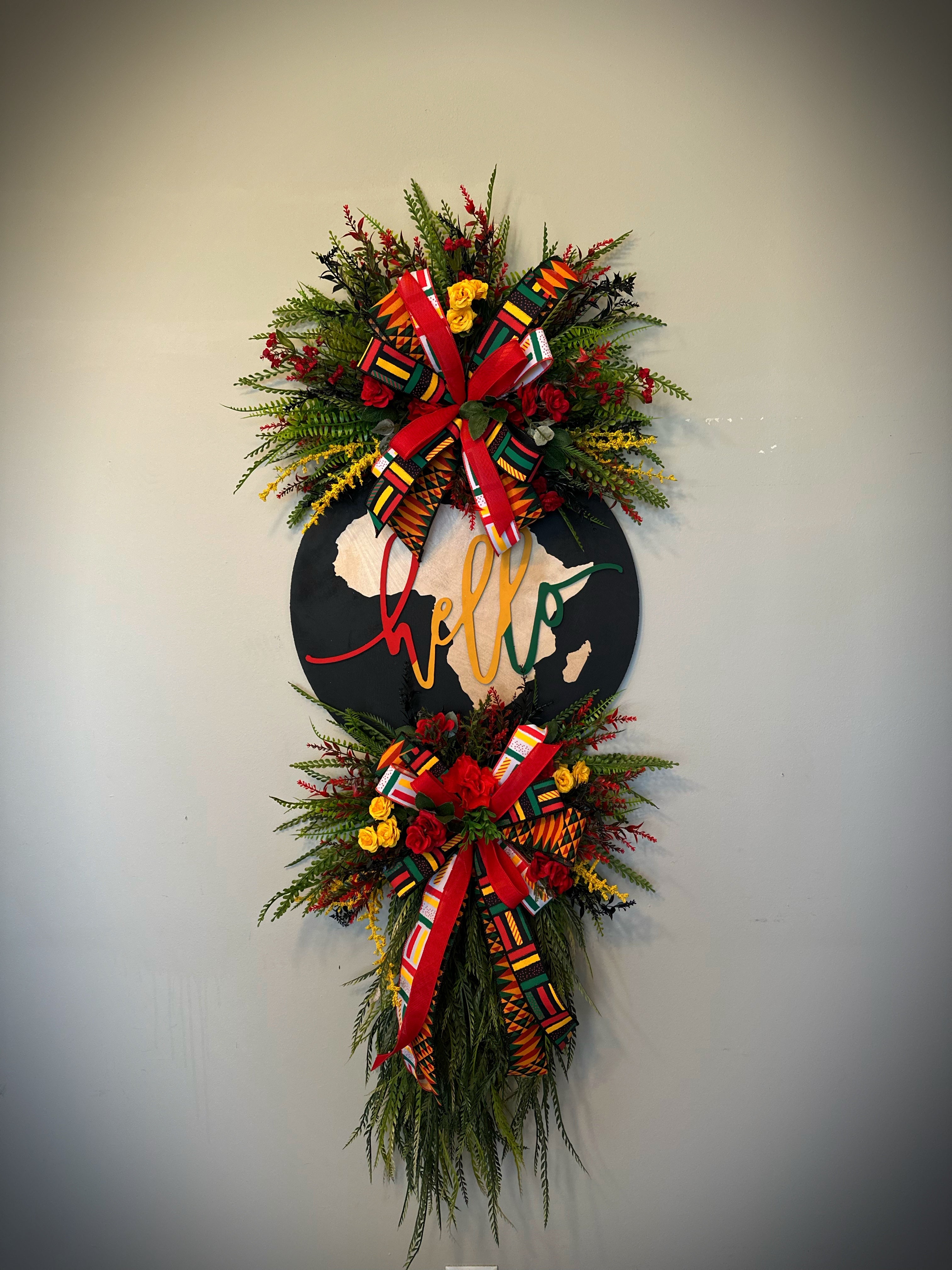 Hello BHM wreath