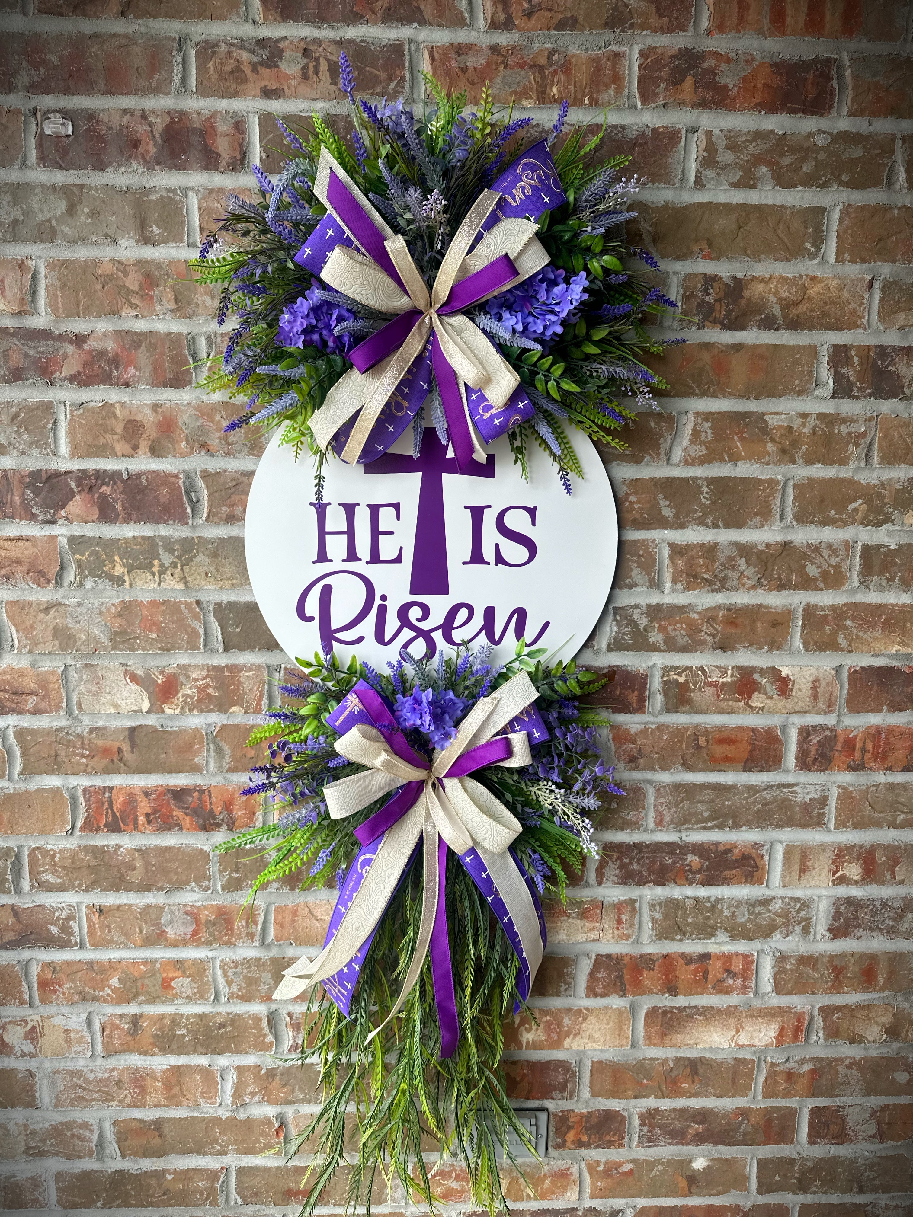He Is Risen Wreath