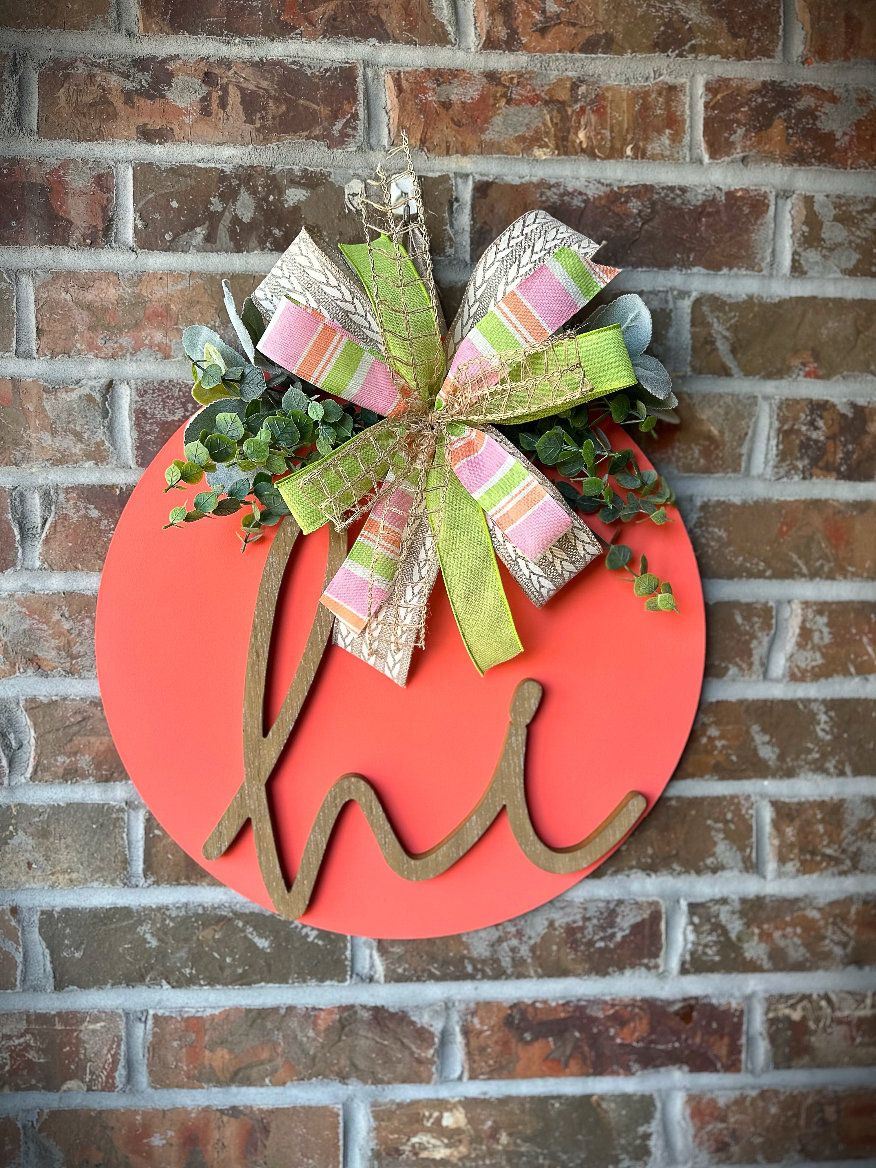 Peachy 3D Hi Round Sign