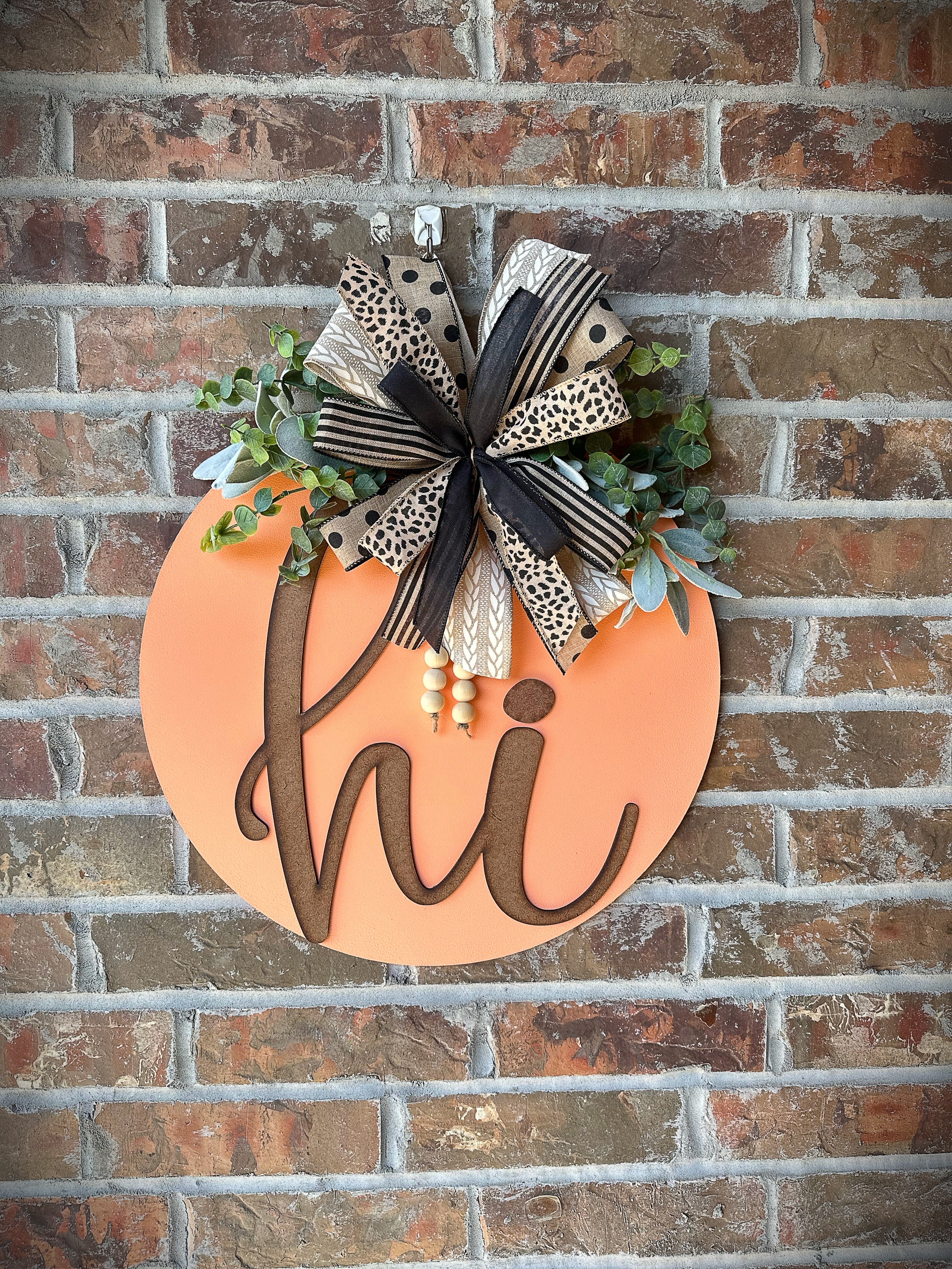 Sweet Southern Peach 3D door hanger
