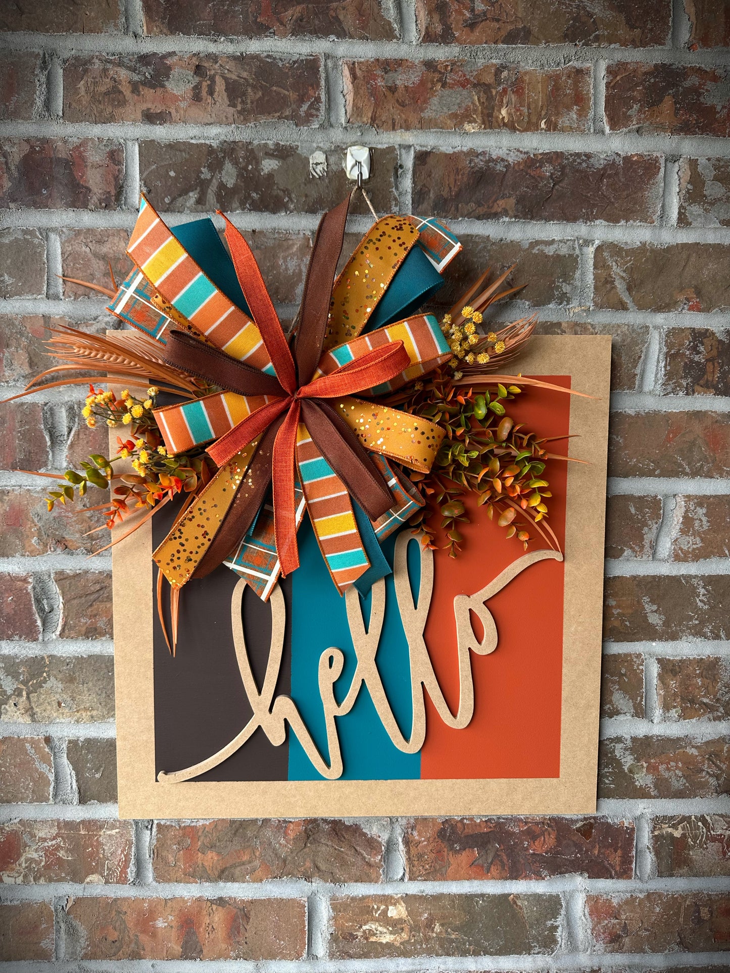 Rustic Fall “Hello” Door Hanger