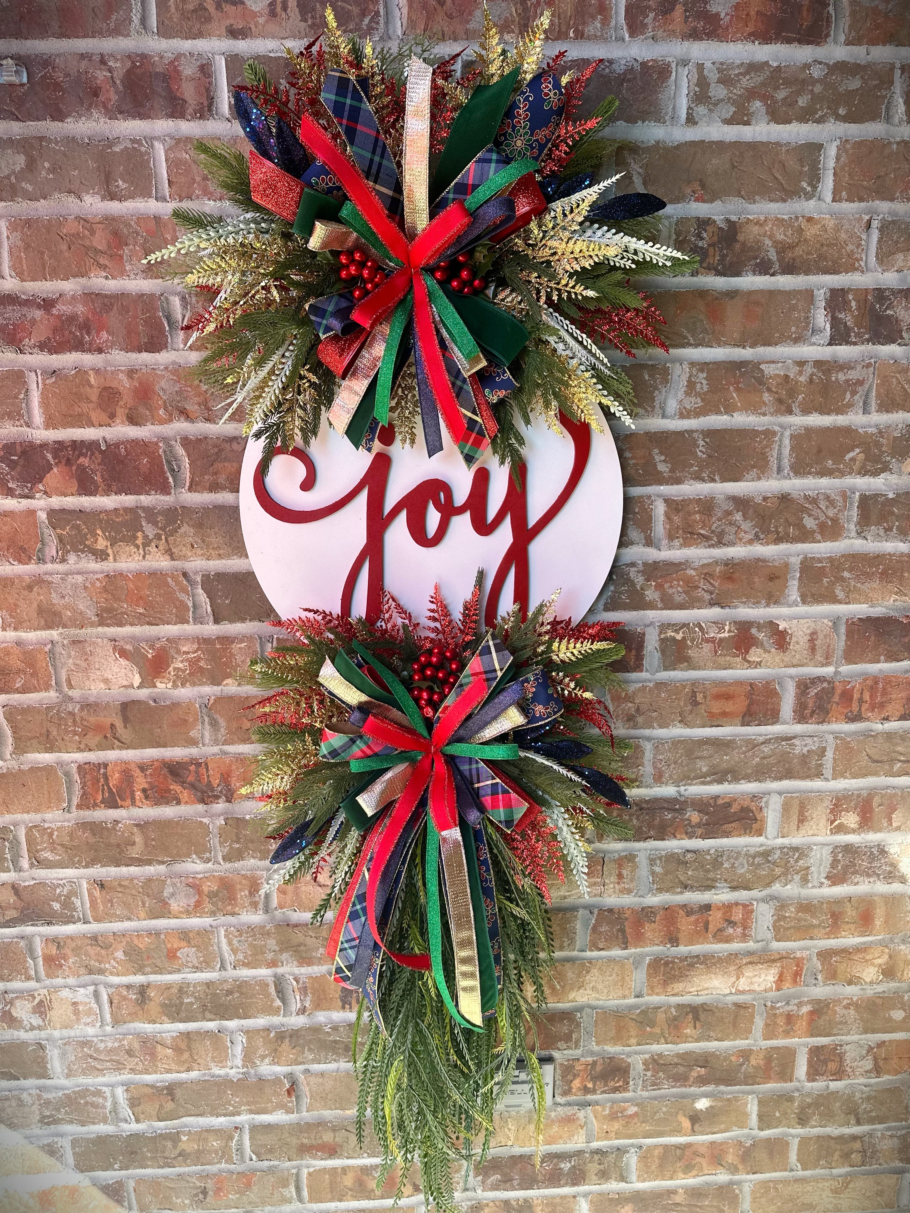 Classic Christmas Joy Wreath