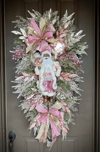 Load image into Gallery viewer, Pink Black Santa Wreath
