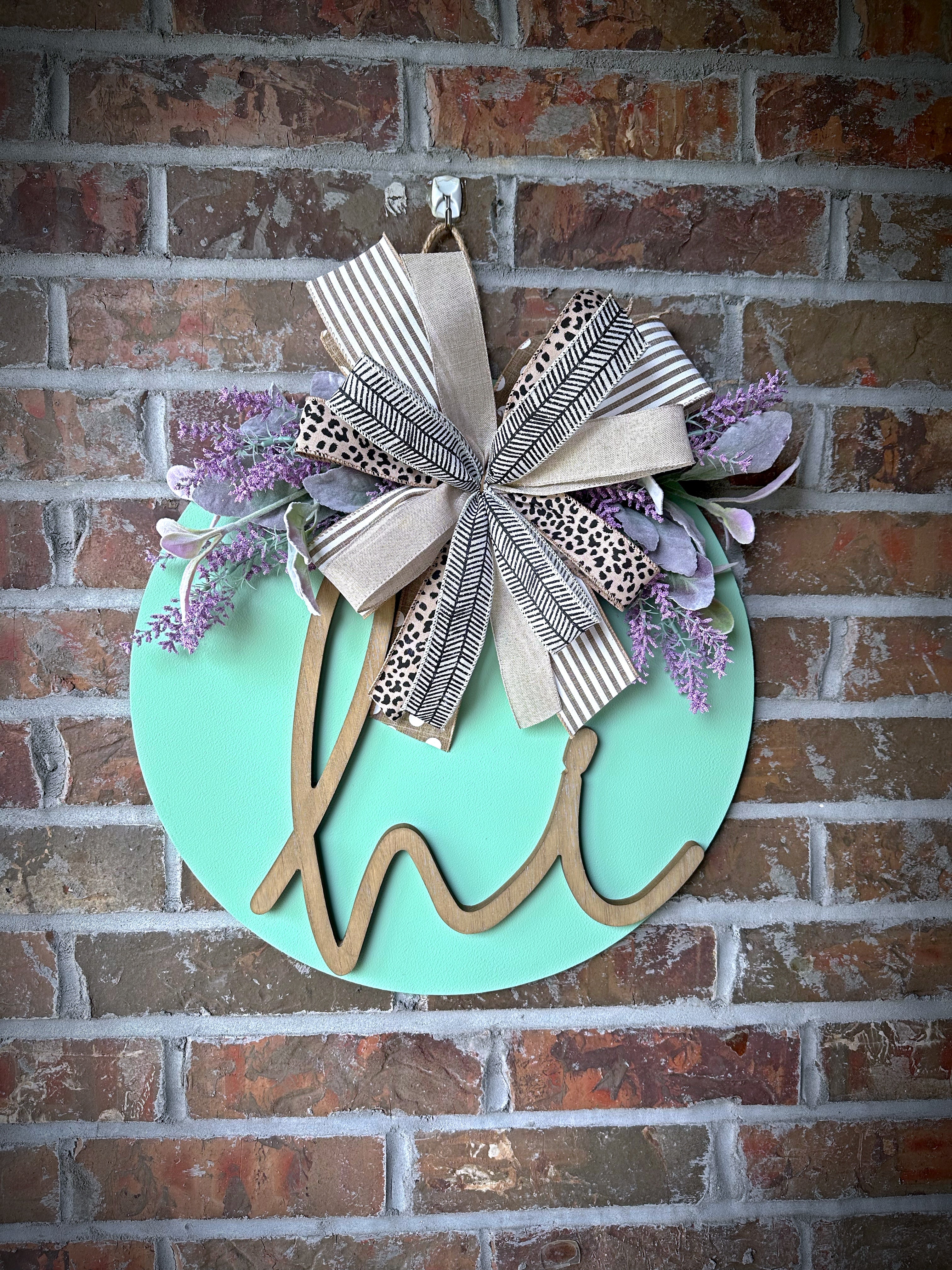 Mint To Say Hi 3D door hanger