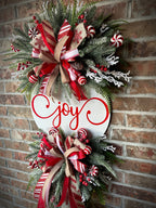 Joy Christmas Wreath