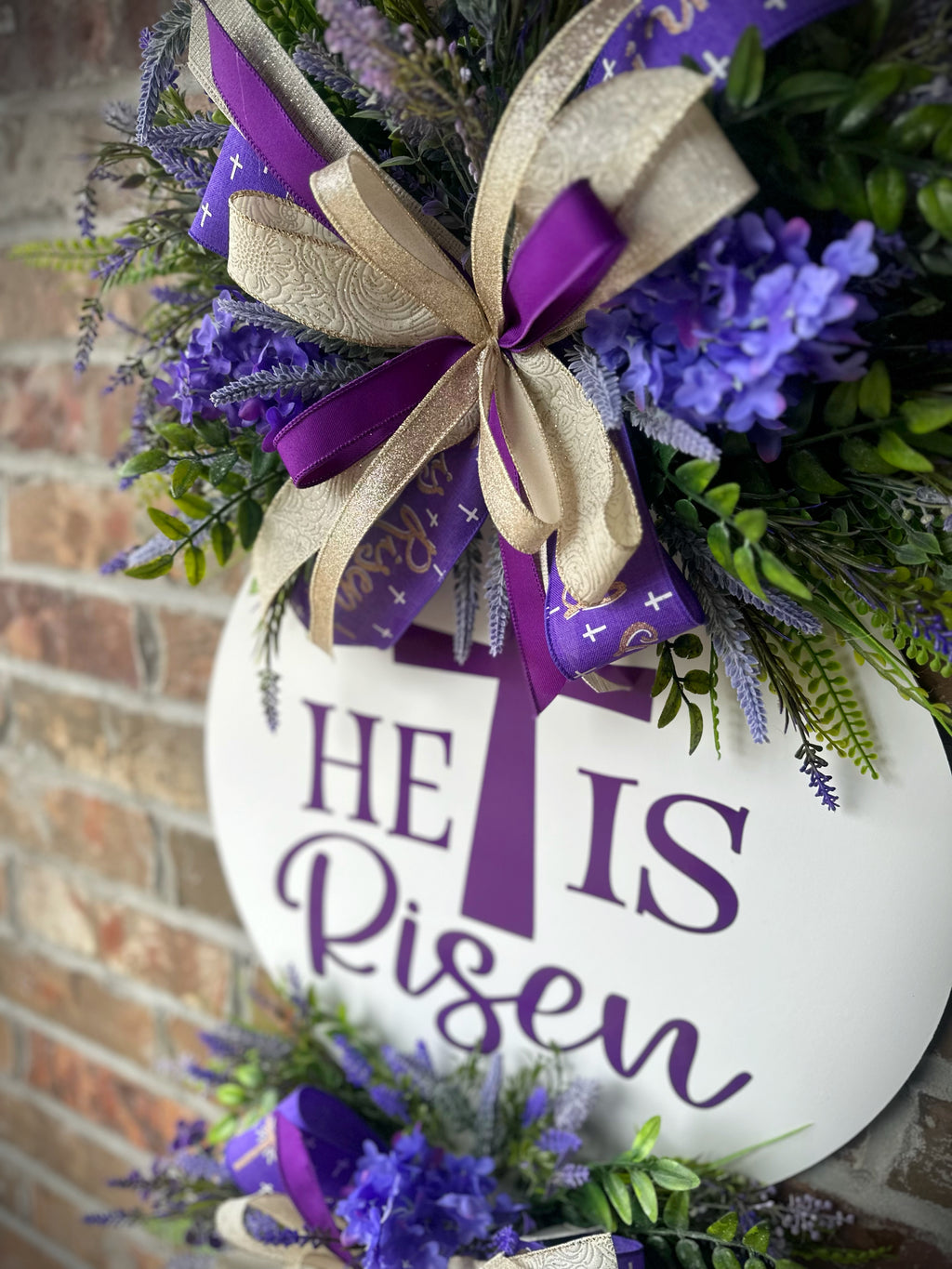 He Is Risen Wreath