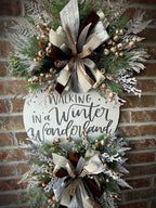 Earth tone Christmas wreath