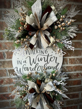 Load image into Gallery viewer, Earth tone Christmas wreath
