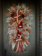 Copper Christmas wreath