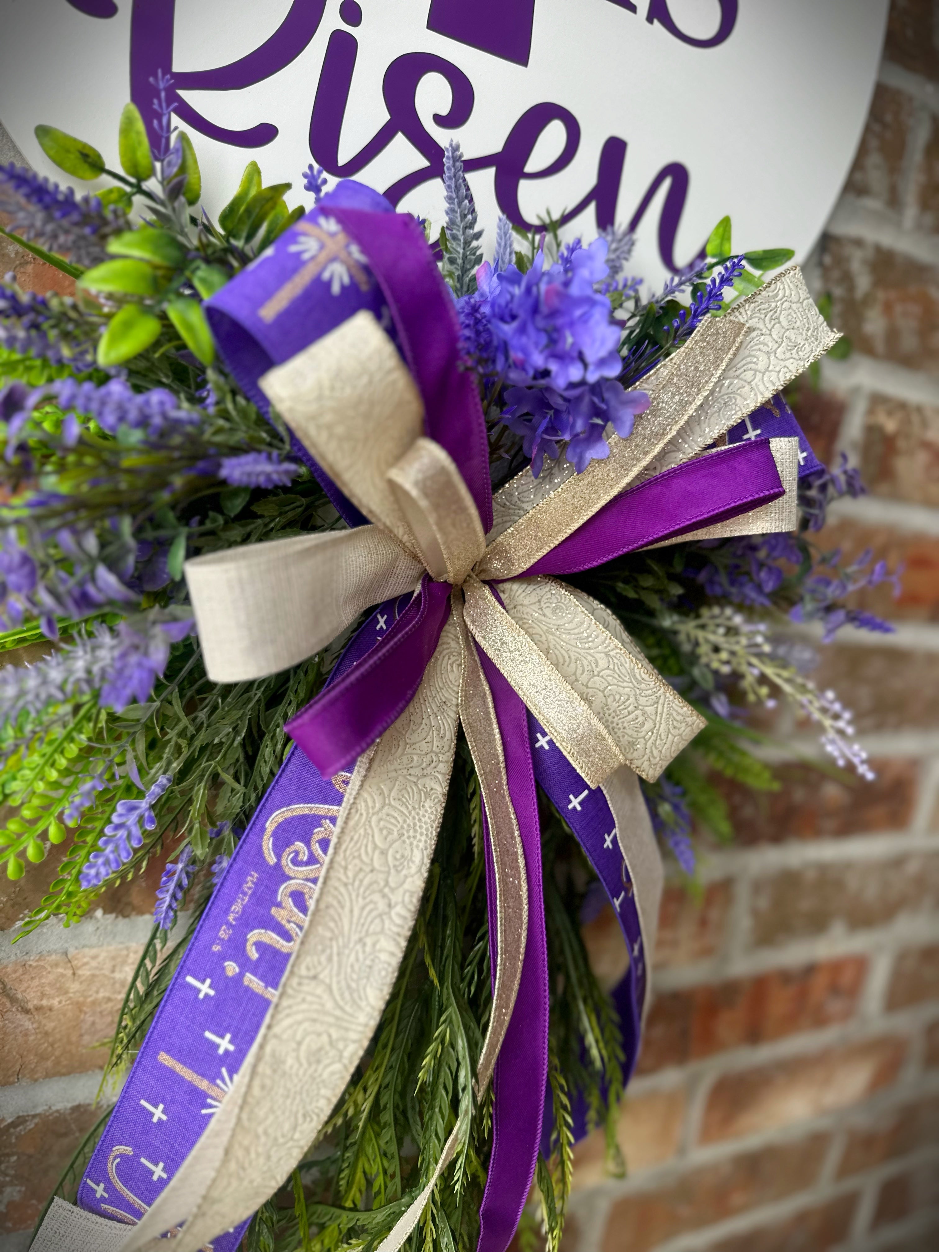 He Is Risen Wreath