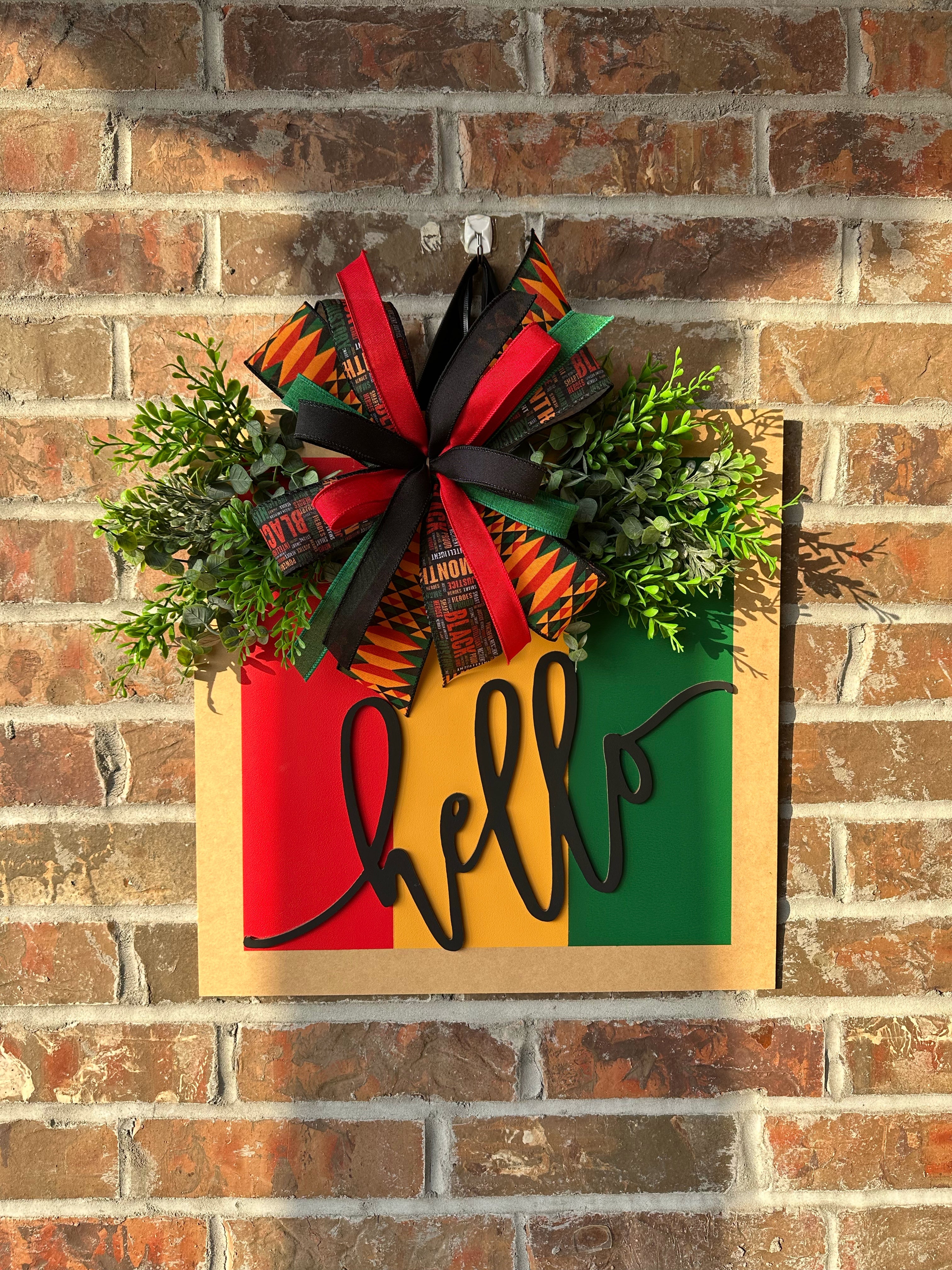 BHM hello door hanger