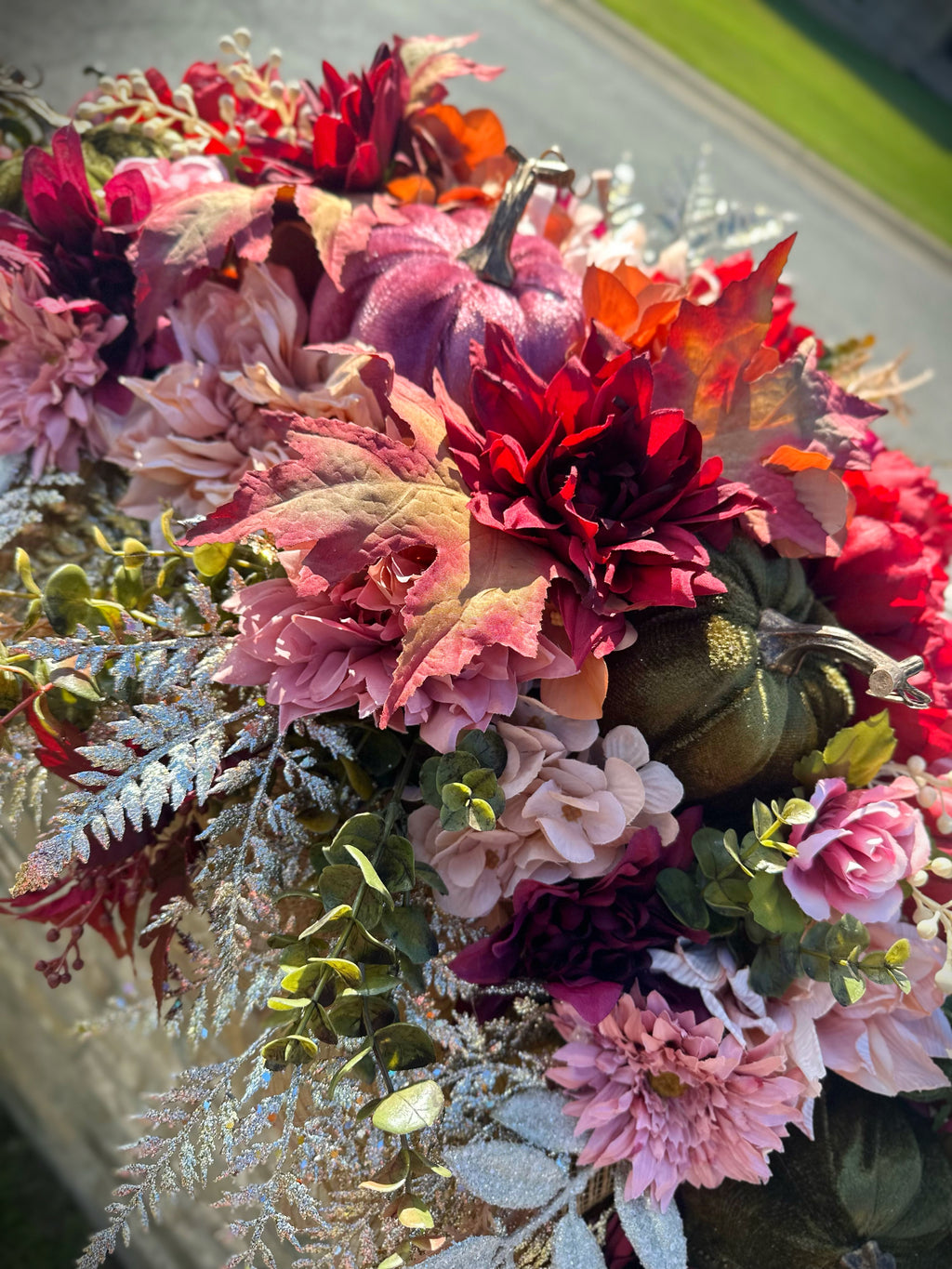 Autumn Elegance Mailbox Swag