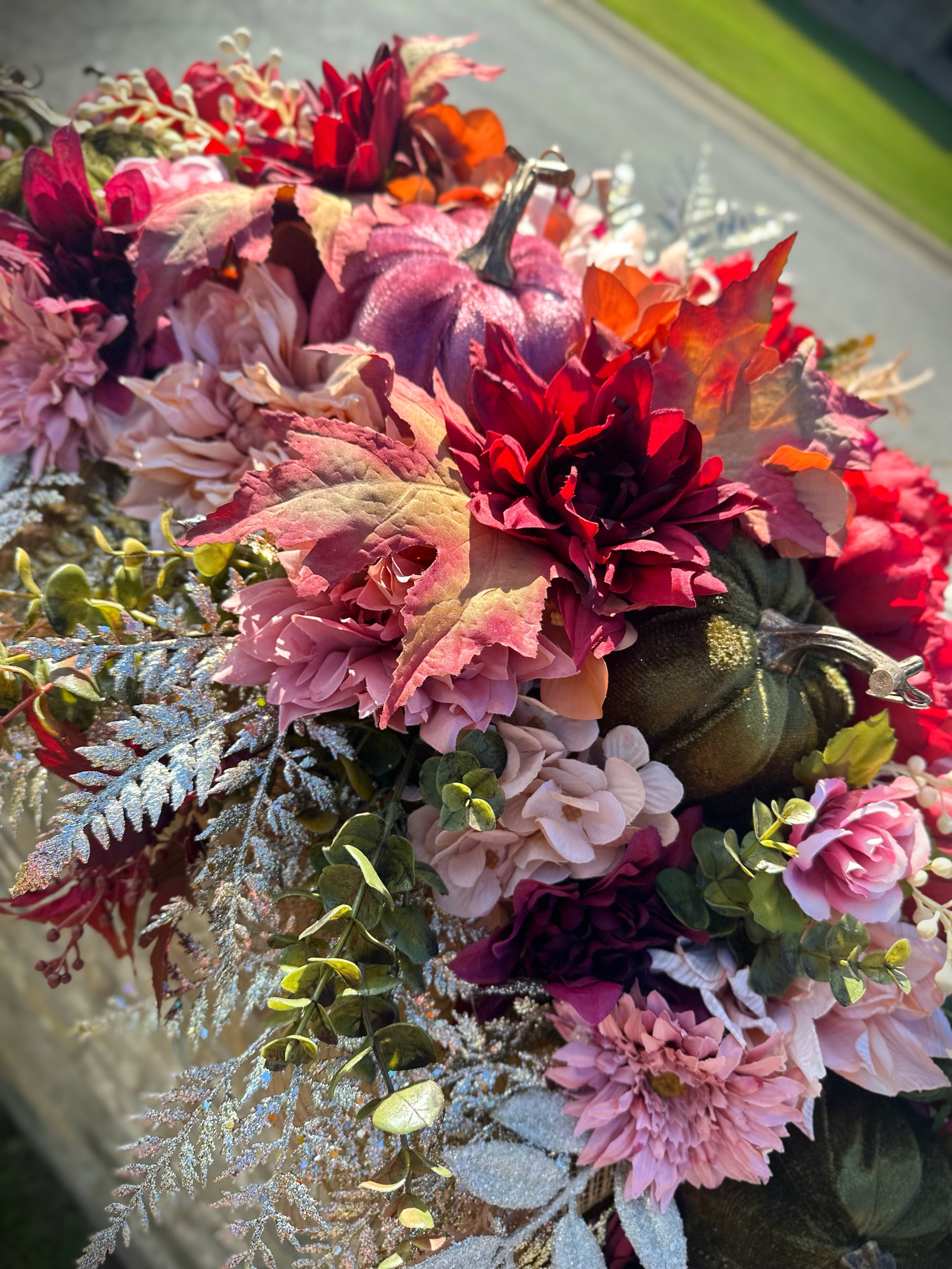 Autumn Elegance Mailbox Swag