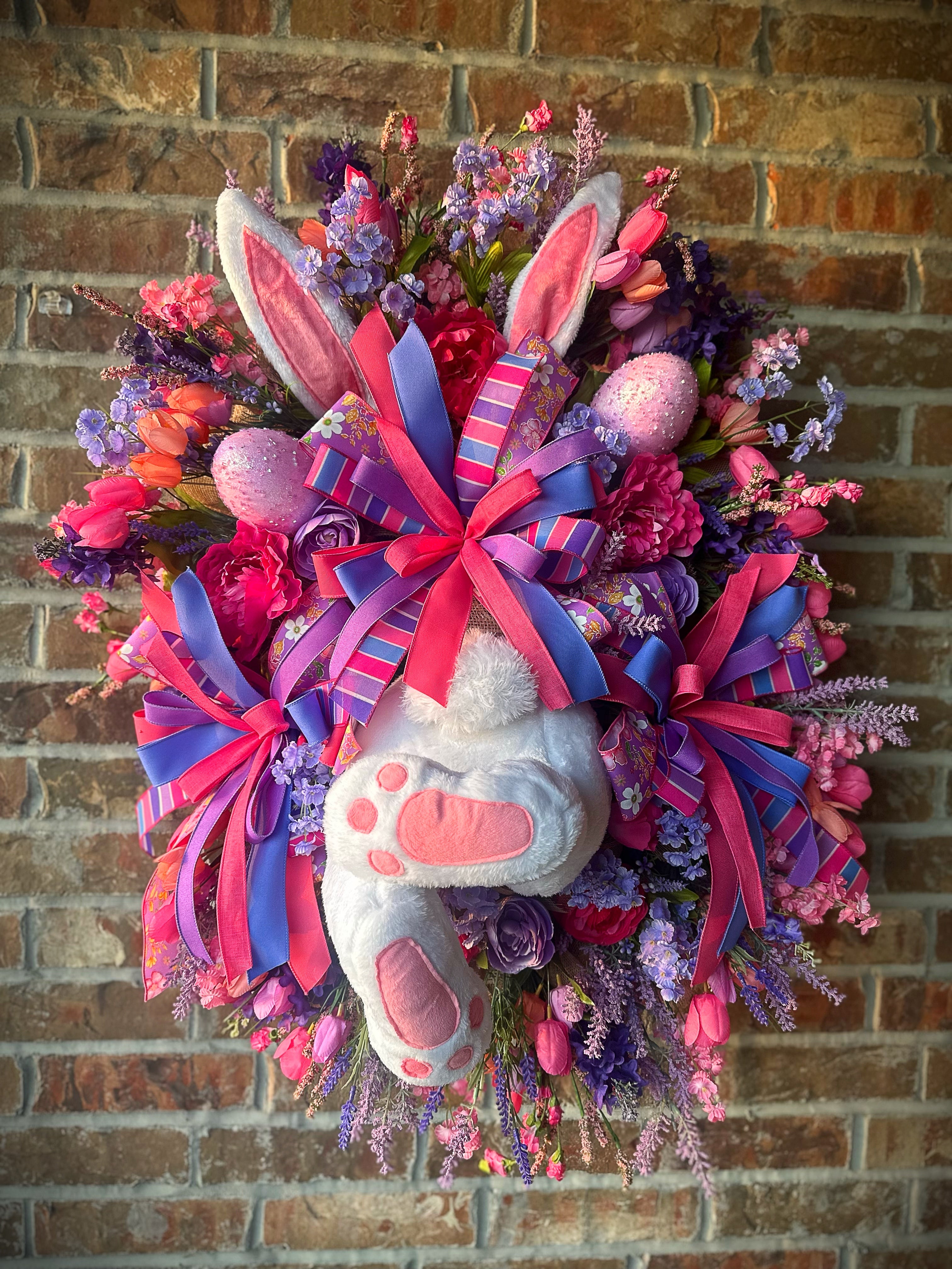 Bunny Butt & Blooms Wreath