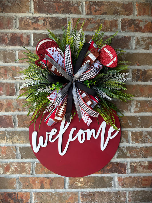 🏈 Alabama Crimson Tide Welcome Door Hanger