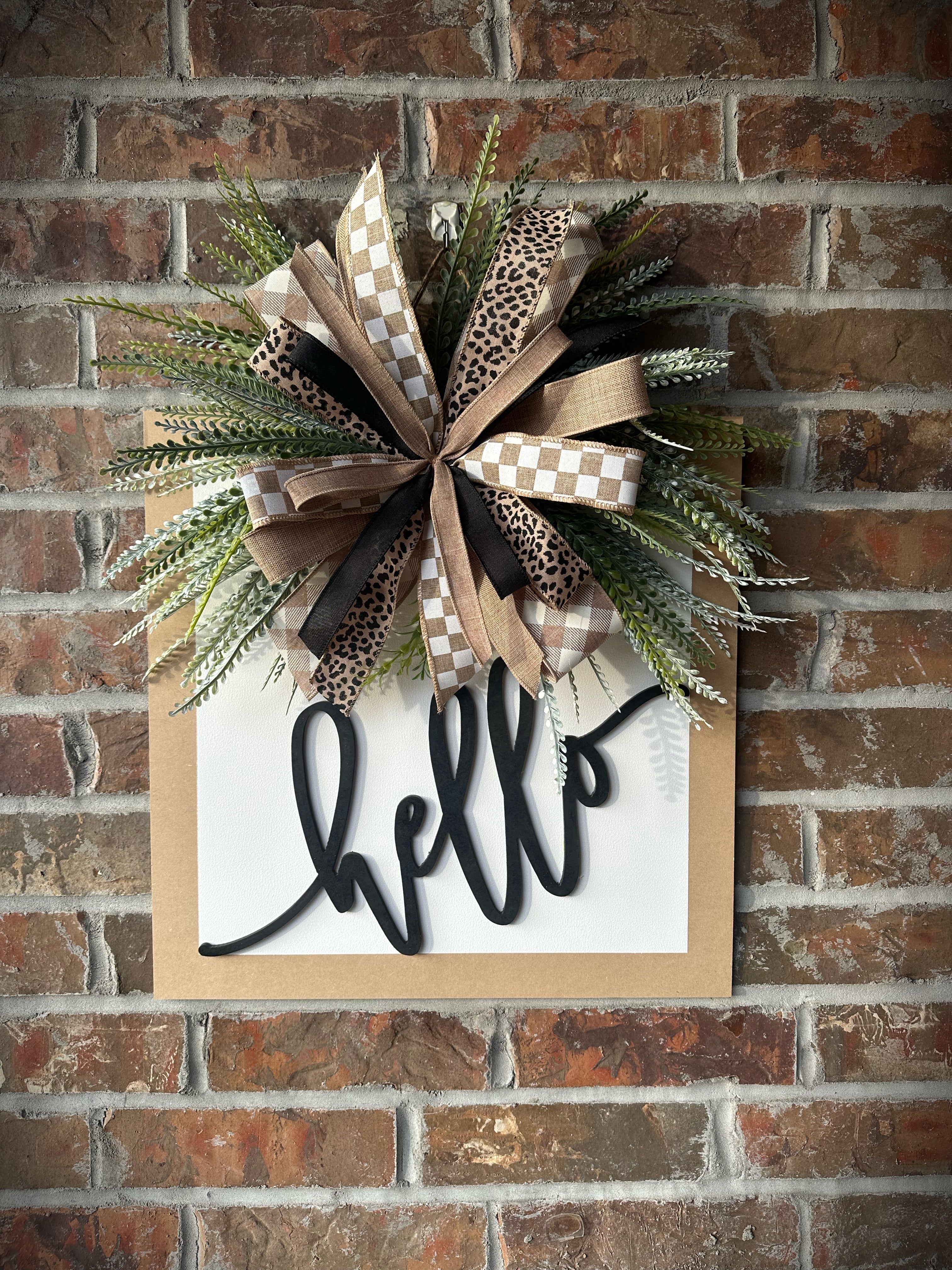 White Neutral Luxe Door Hanger