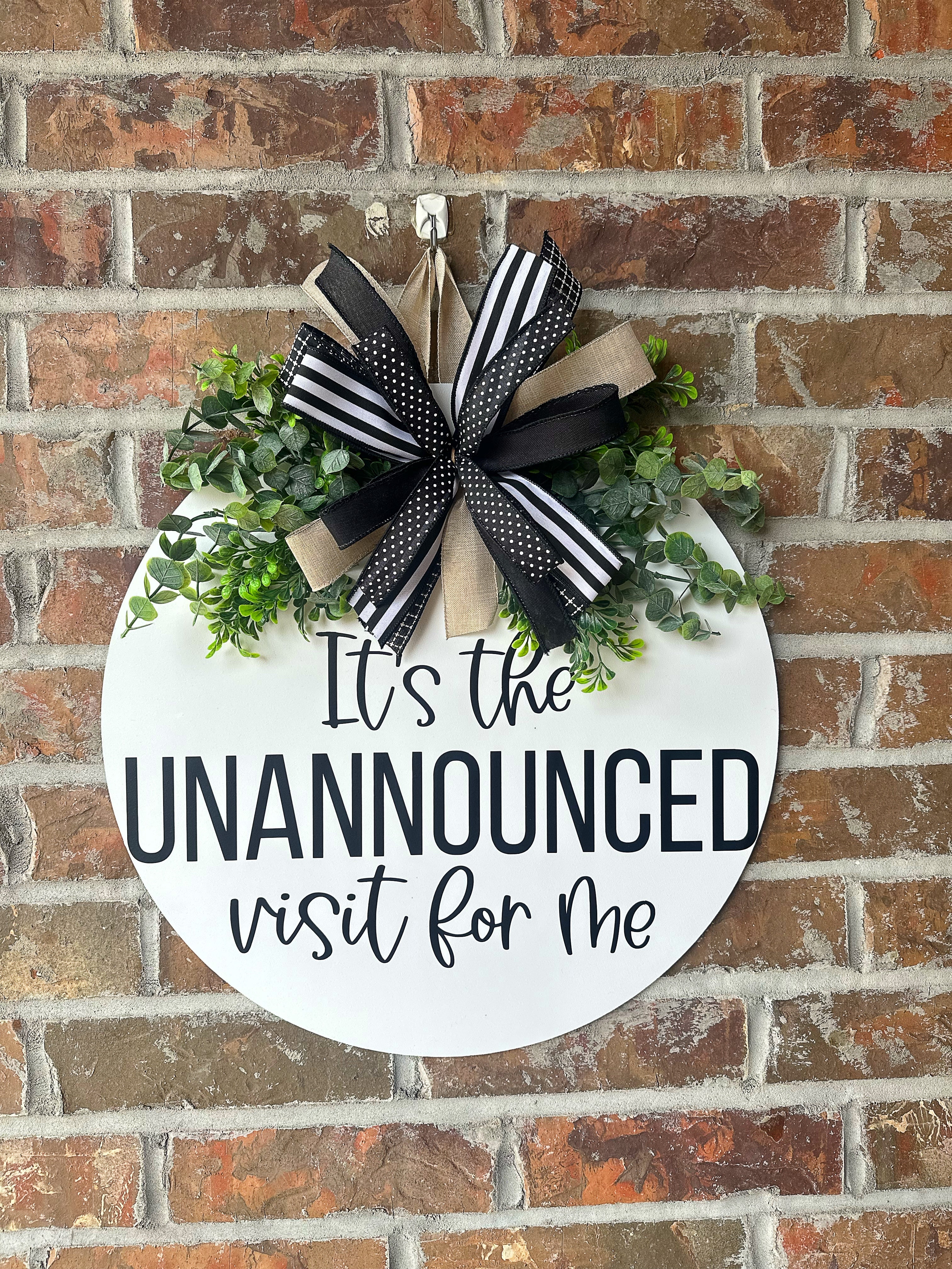 Unannounced Visit Door Hanger