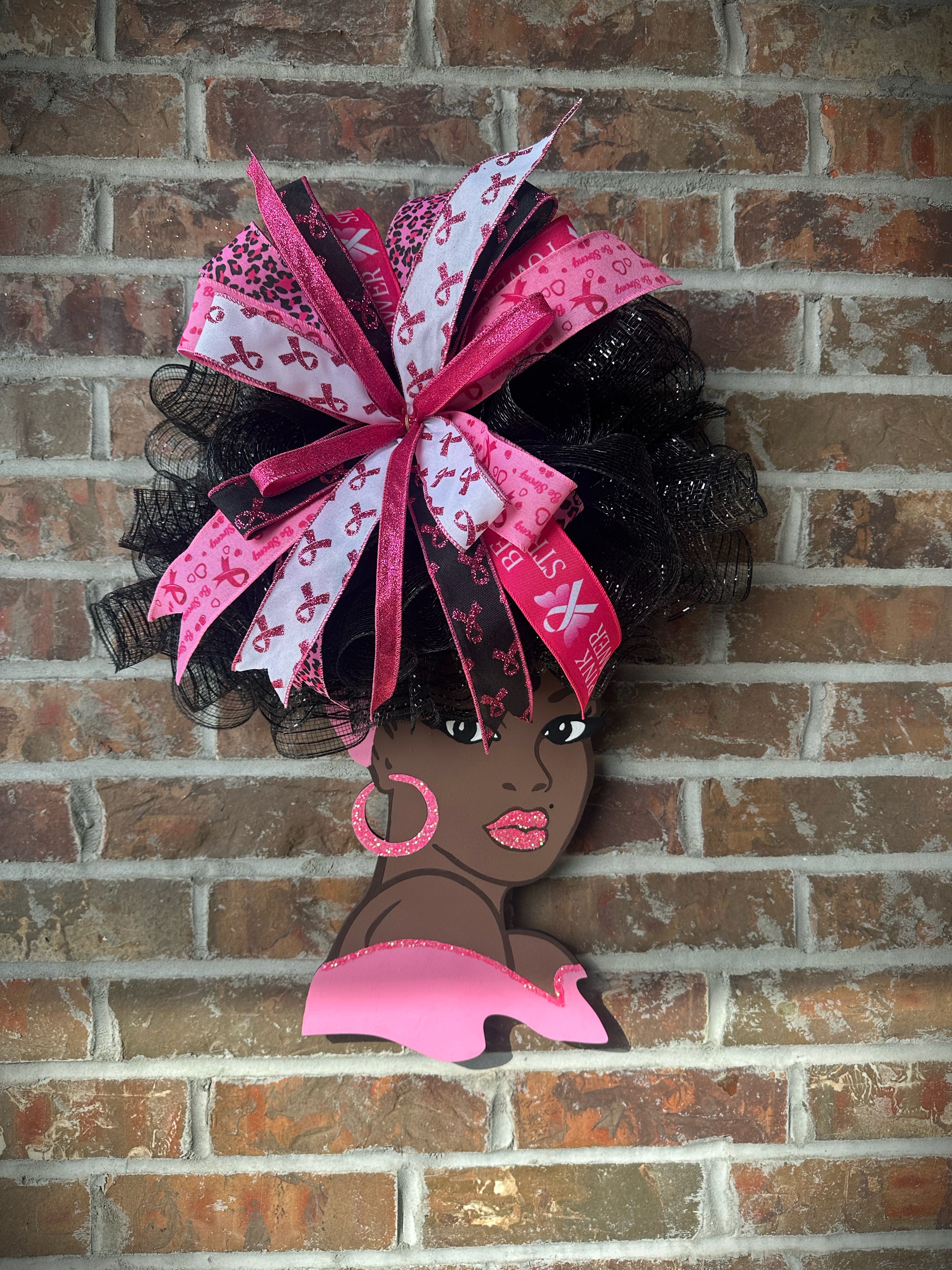 Light Pink Diva – Breast Cancer Awareness Wreath