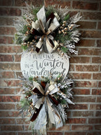 Earth tone Christmas wreath