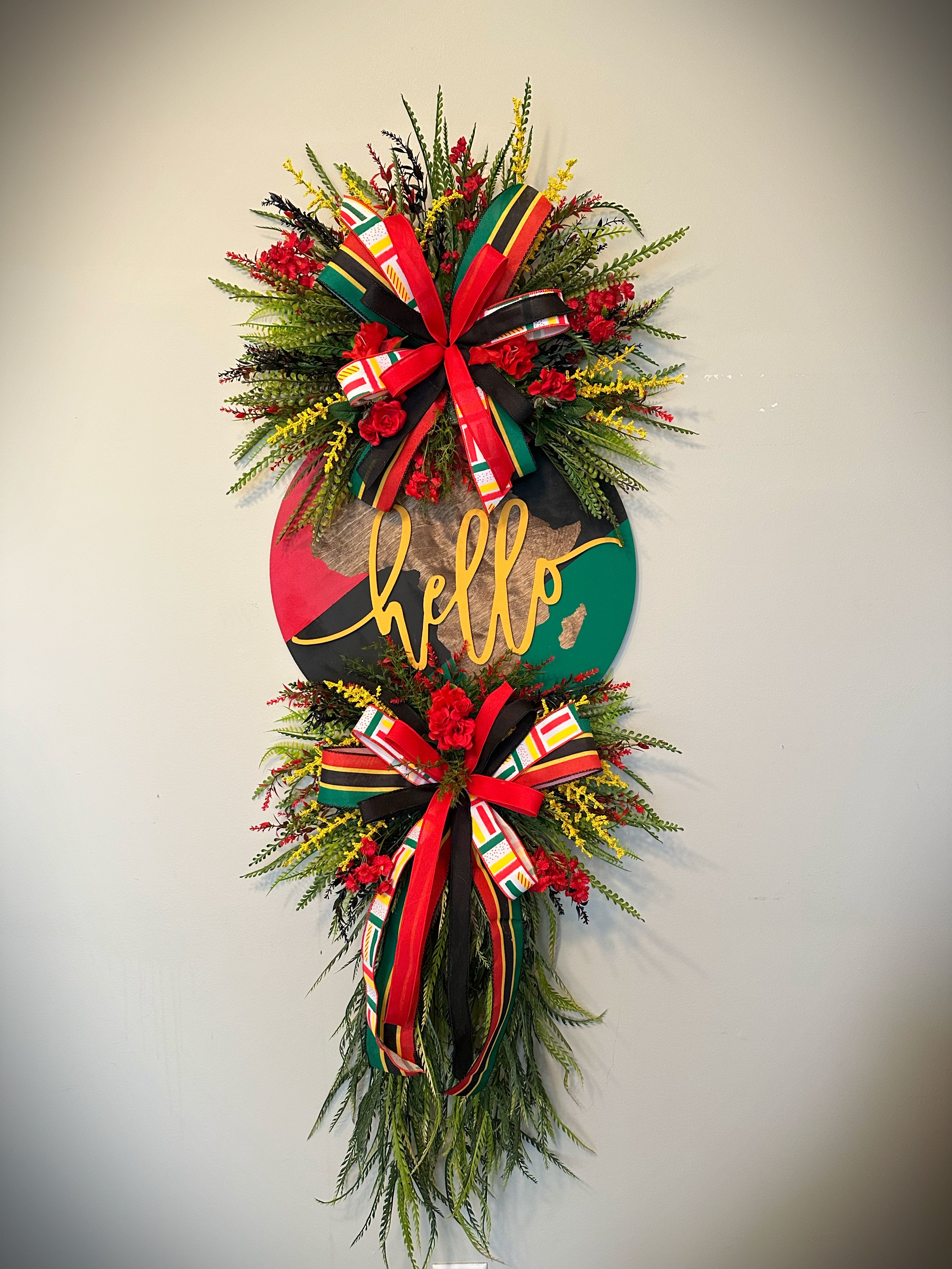 Say hello BHM wreath