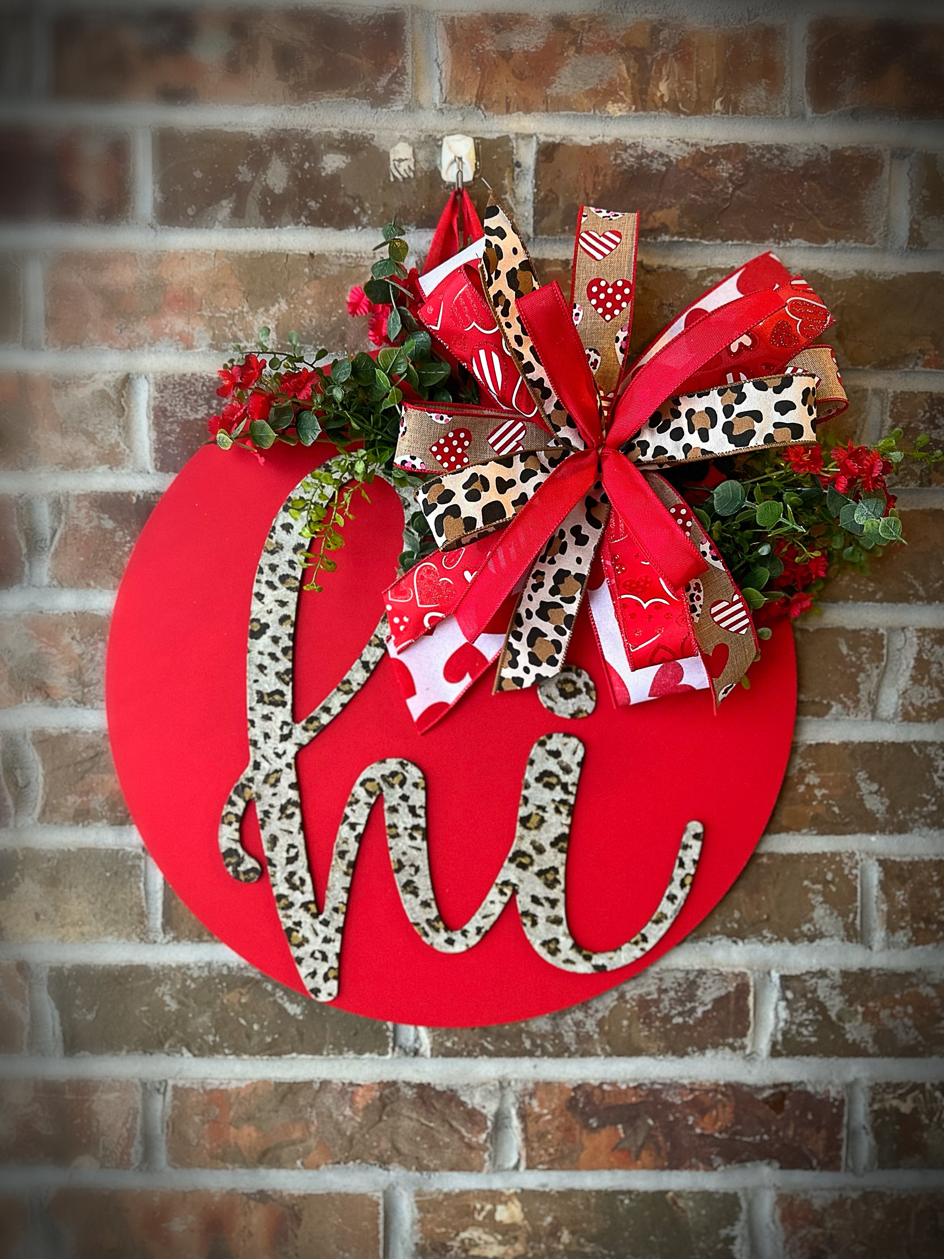 Valentine’s Door Hanger Cheetah