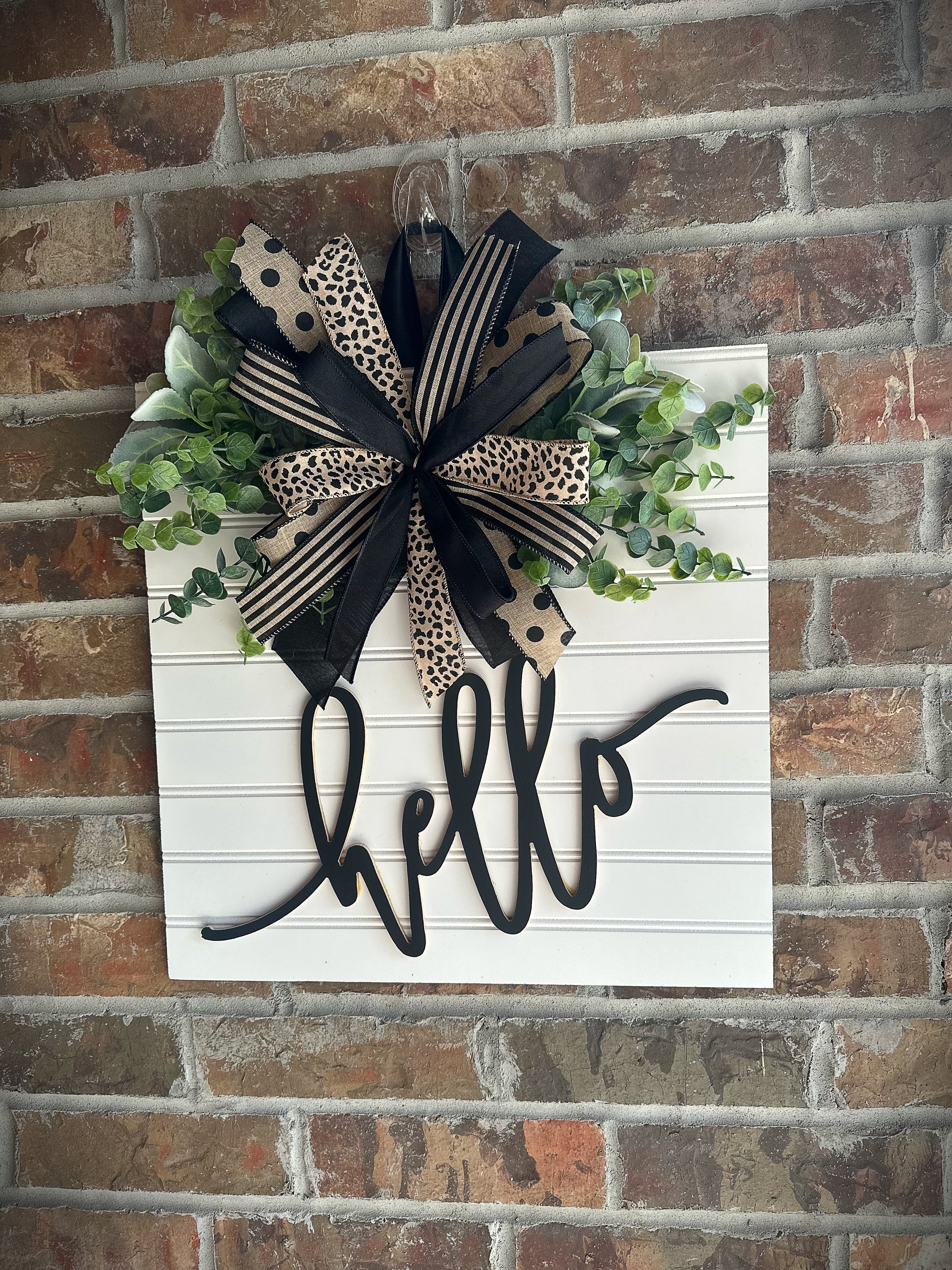 Timeless Hello 3D Door Hanger