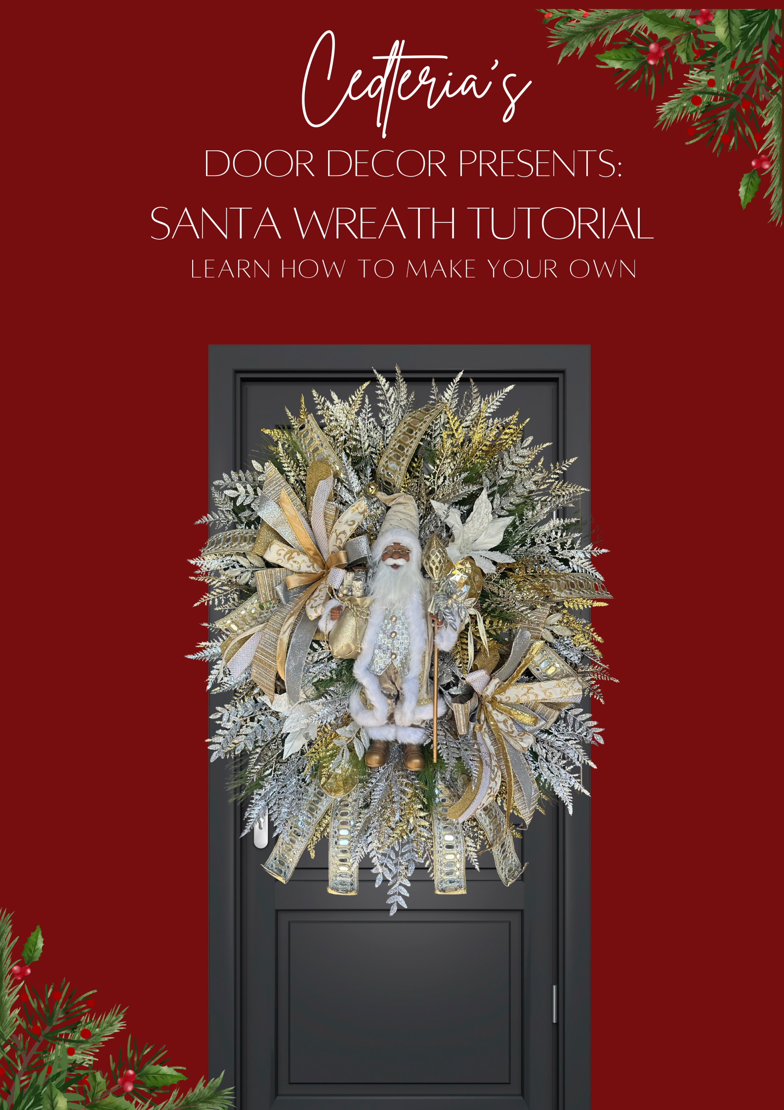 2025 SANTA WREATH TUTORIAL
