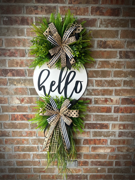 Hello year round wreath
