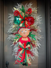 Load image into Gallery viewer, Mrs. Claus wreath
