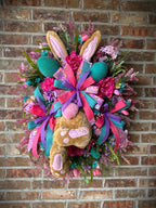 Bright & Floral Delight Bunny Butt Wreath