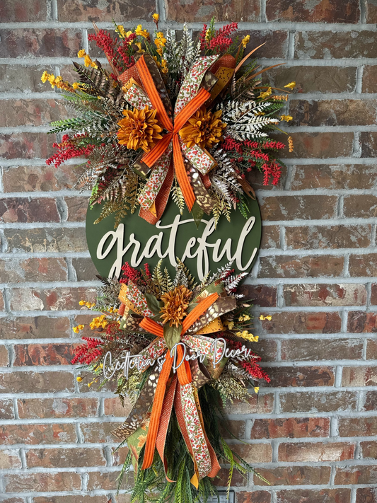Autumn Splendor “Grateful” Wreath