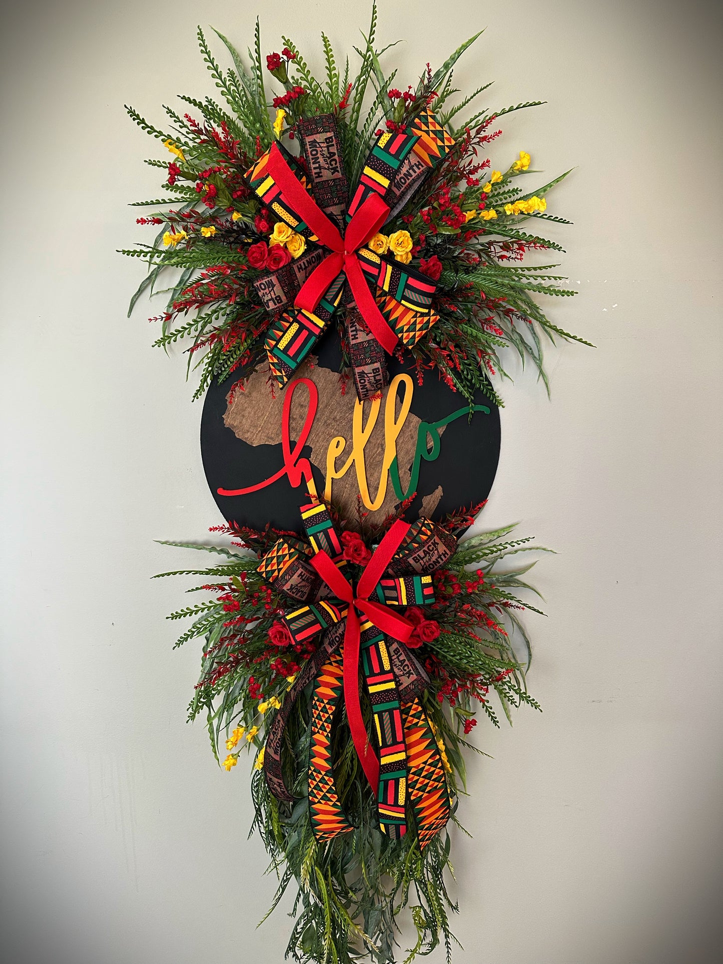 Hello heritage BHM wreath