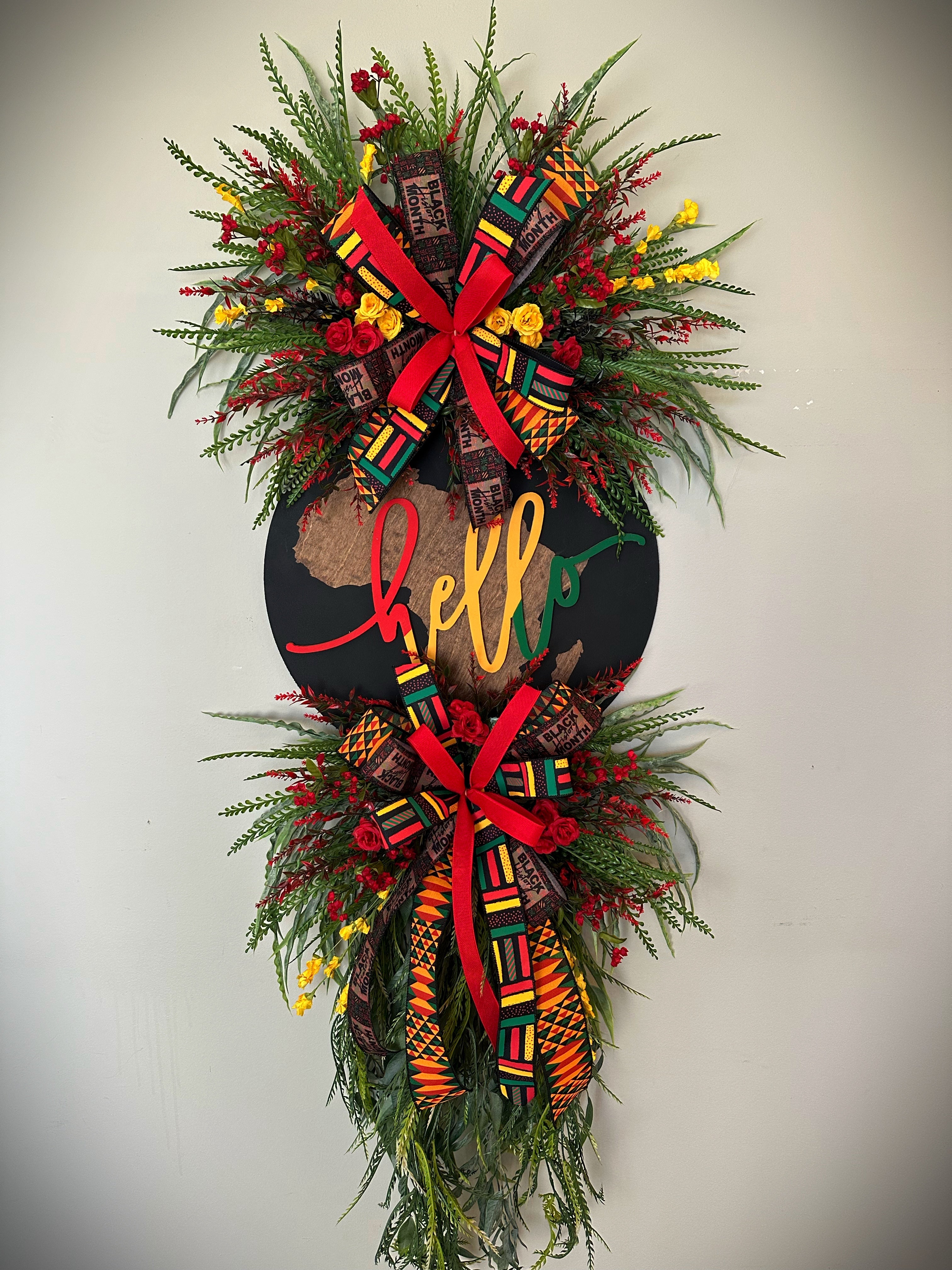 Hello heritage BHM wreath