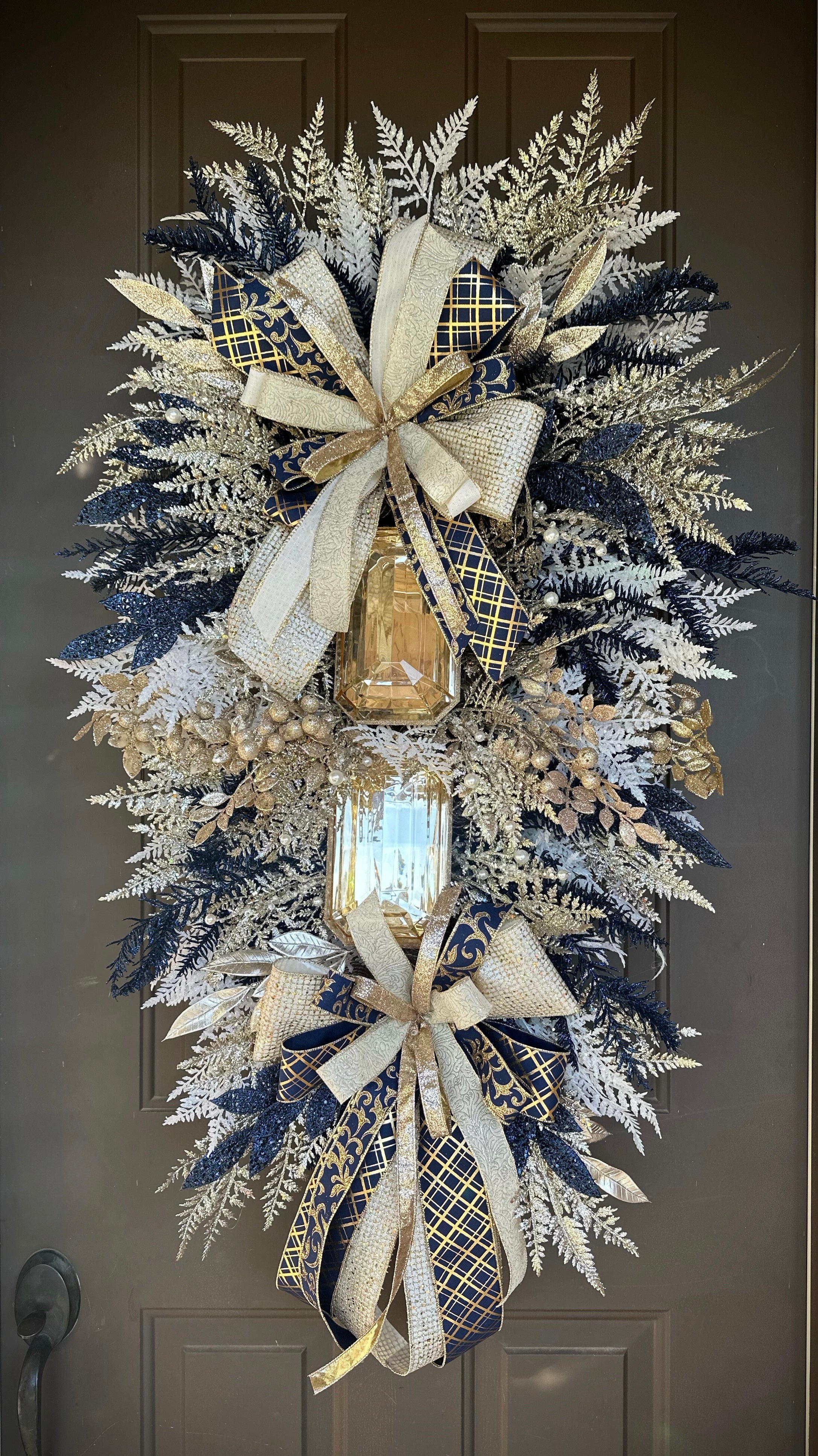 Navy Champagne Luxury Swag