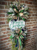 Green/ Blue Christmas Wreath