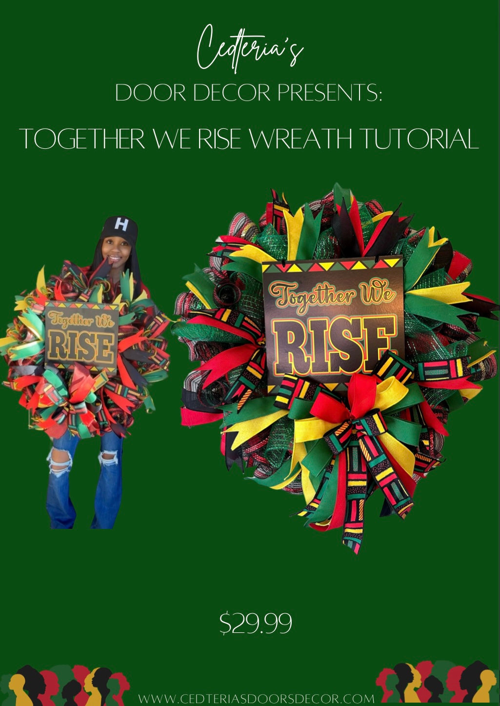 Together We Rise Wreath Tutorial