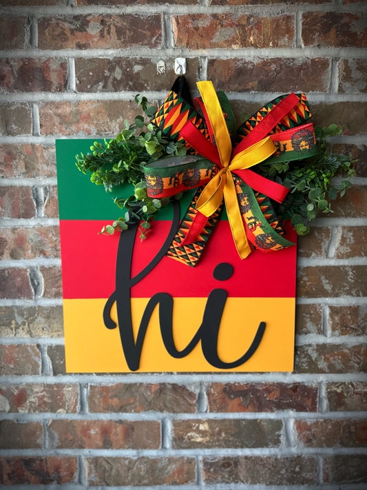 3-D Hi door hanger