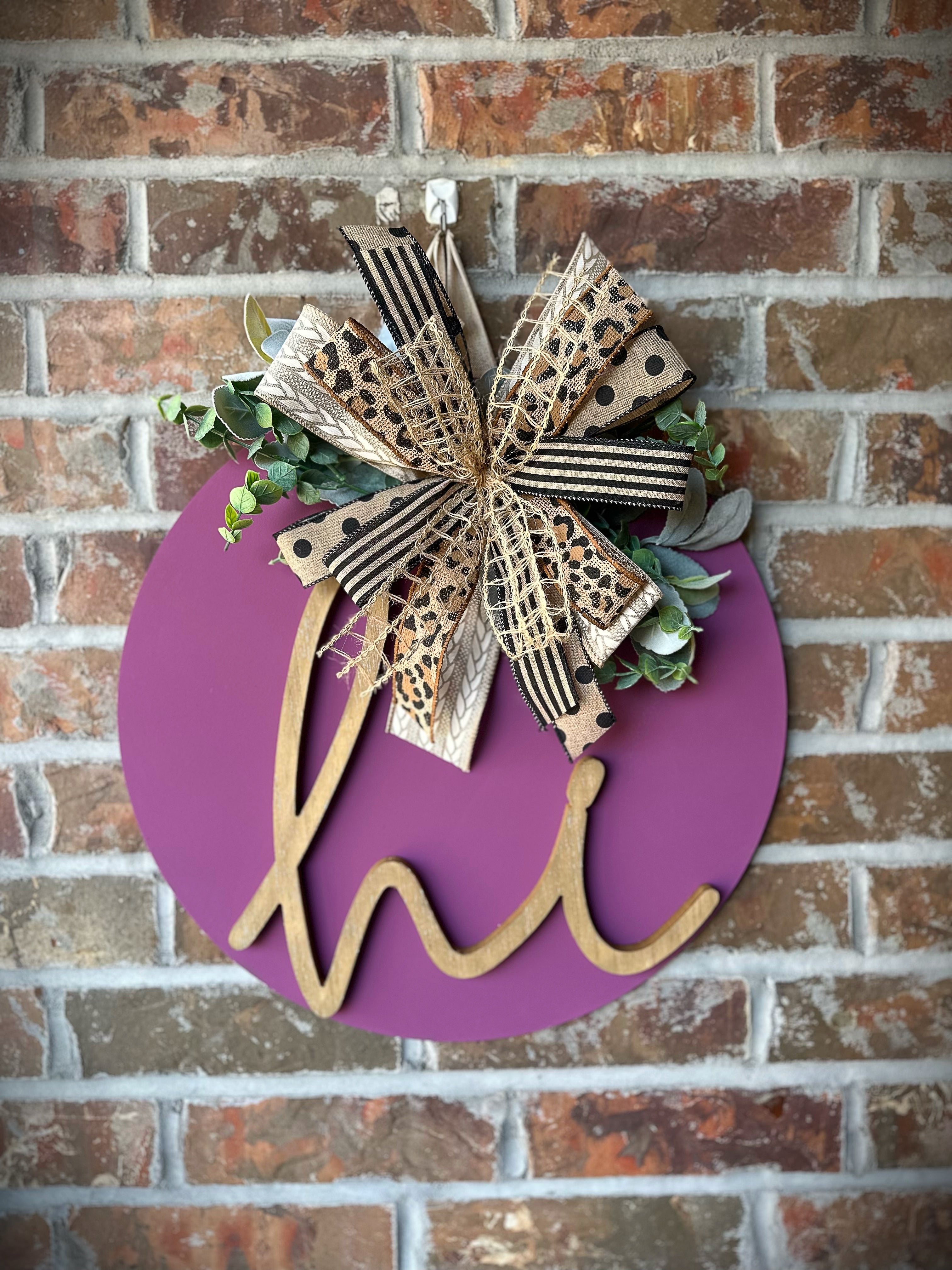 3D Hi Circle Door Hanger