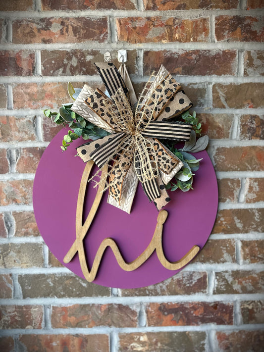 3D Hi Circle Door Hanger